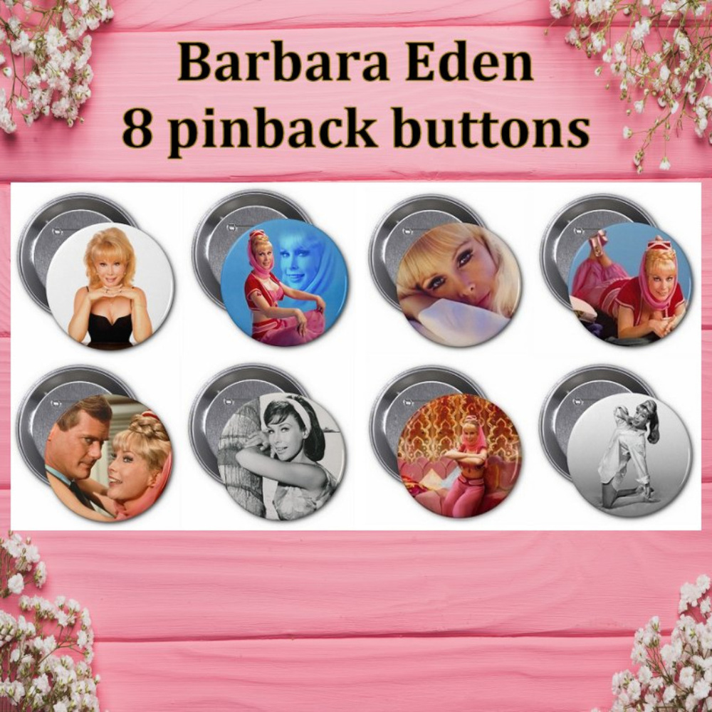 🎉 HOST PICK 🎉 Barbara Eden 3" Pinback Buttons